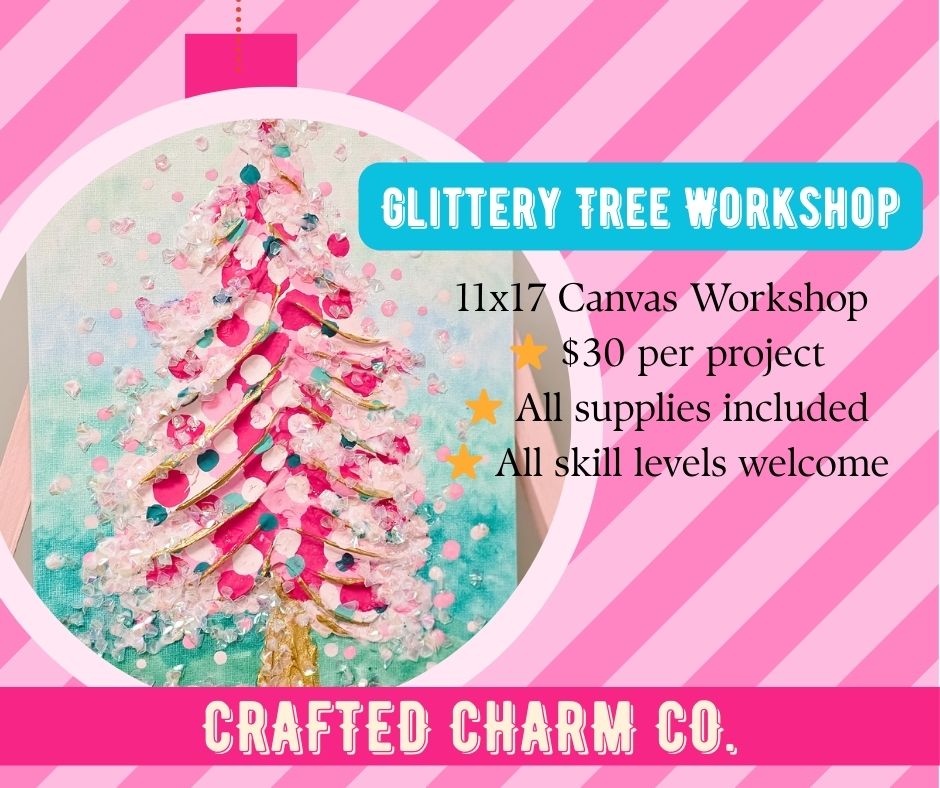 Glittery Textured Tree Workshop