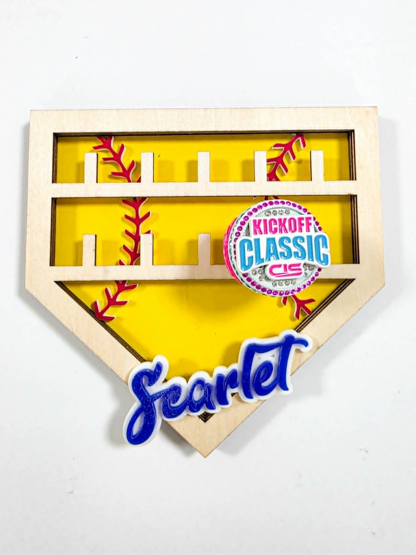 Custom Wood Ring Holder- Baseball or Softball