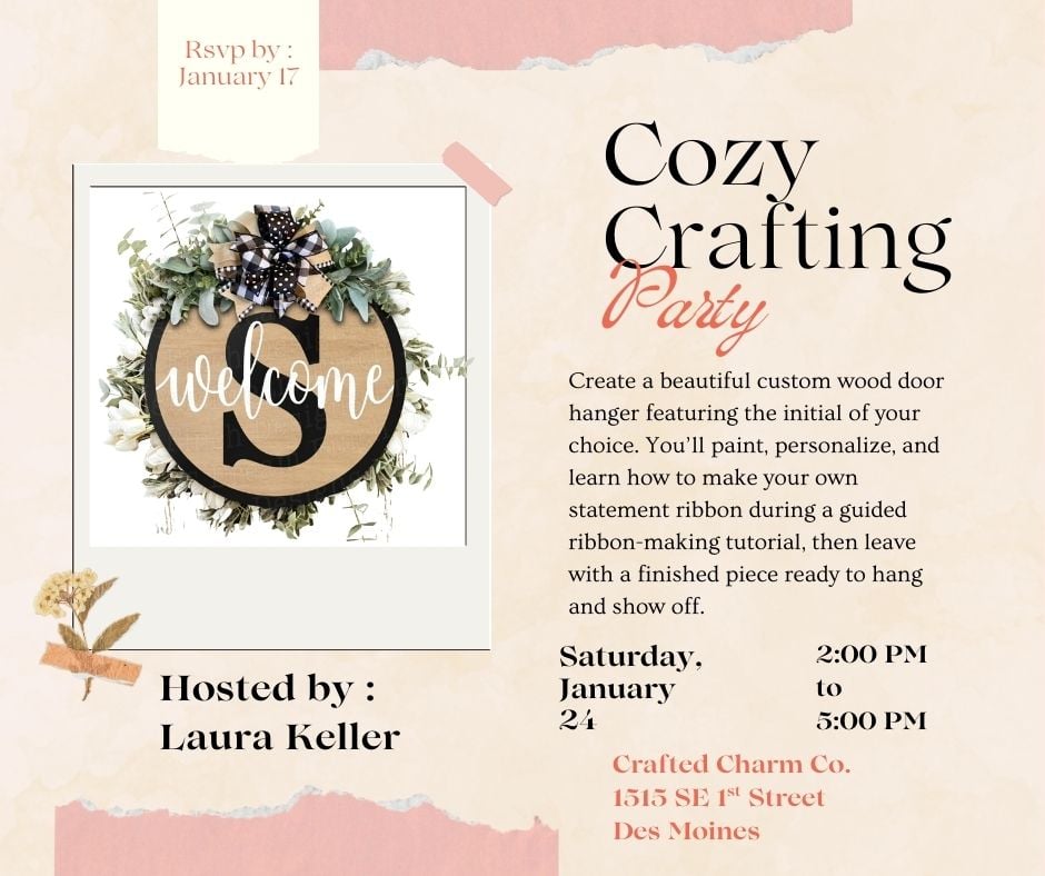 Custom Wood Door Hanger - Laura Keller