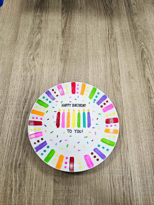 Personalized Birthday Plate Finished
