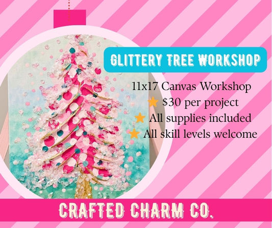 Glittery Textured Tree Workshop