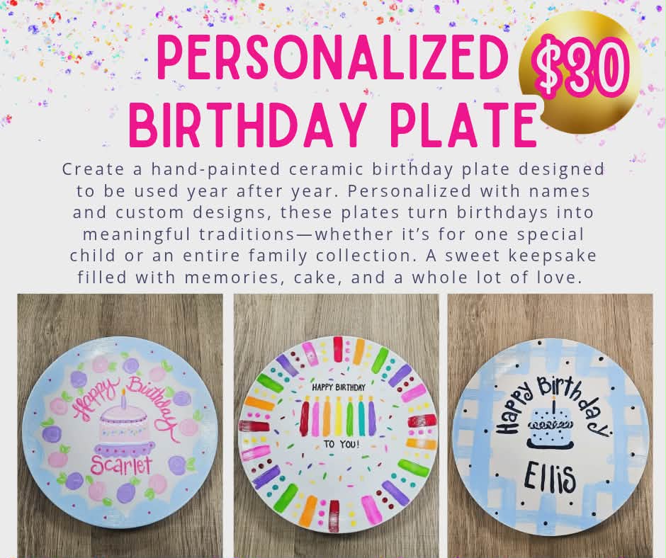 Personalized Birthday Plate Kit