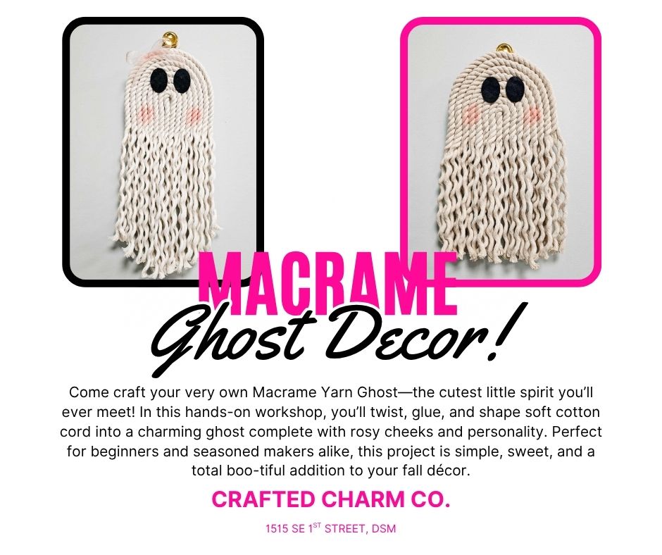 Macrame Ghost Decor Class