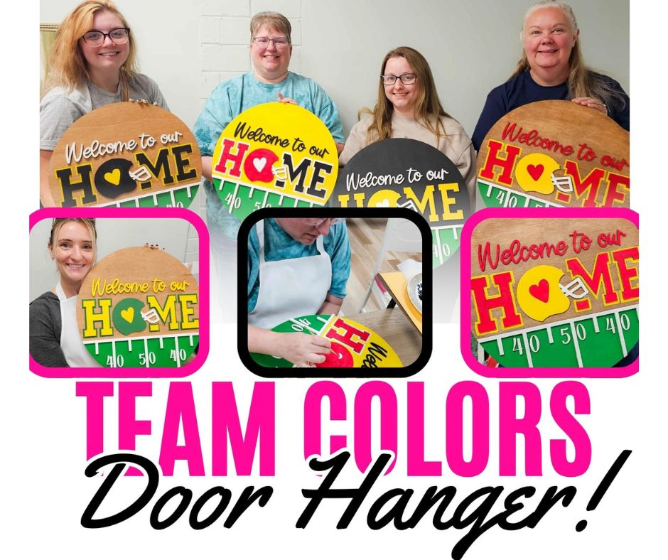 Team Colors Football Door Hanger Class